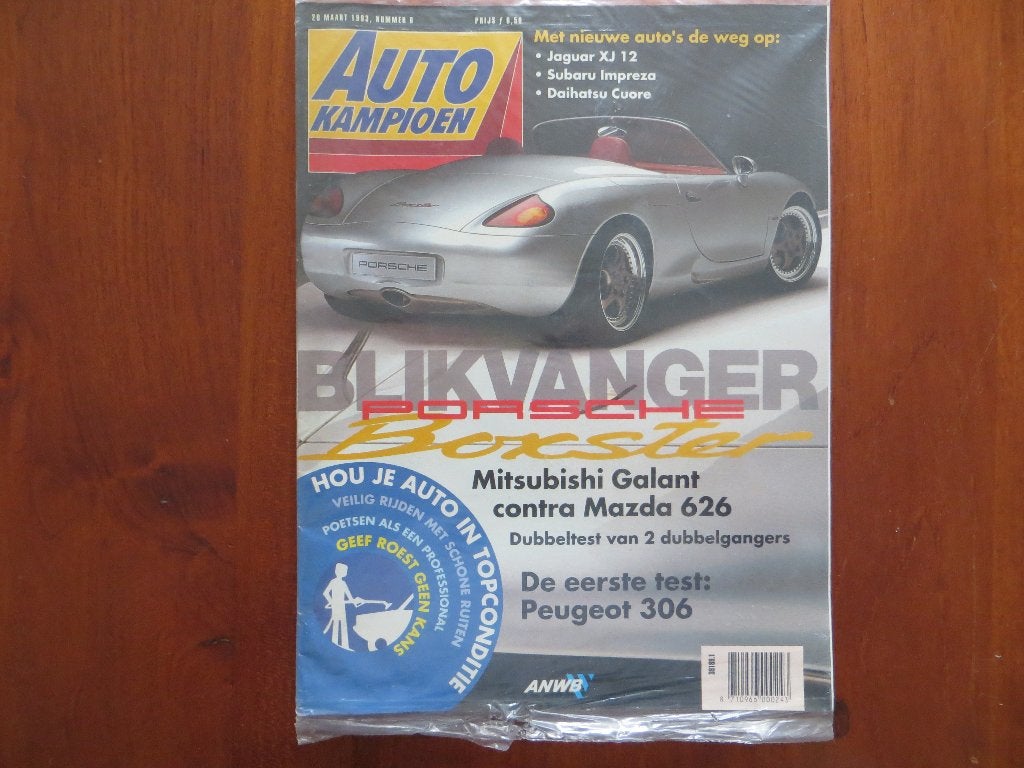 Autokampioen 6 1993 Porsche Boxster, Mitsubishi Galant, 626, Boeken, Auto's | Folders en Tijdschriften, Ophalen of Verzenden, Nieuw