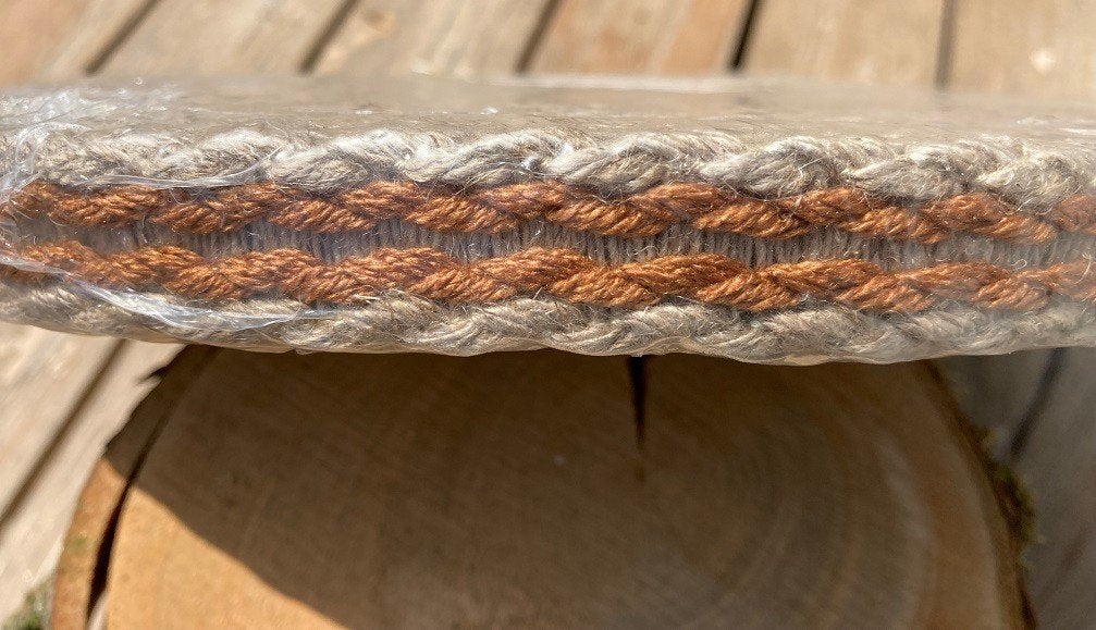 SIERBAND TASSENBAND GEWEVEN TOUW BEIGE BRUIN 22 MM NIEUW, -, -, Nieuw, Ophalen of Verzenden