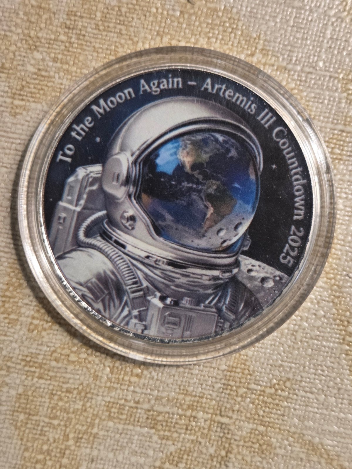 Artemis III Countdown 2025 'To the Moon Again' Medaille, Ophalen of Verzenden