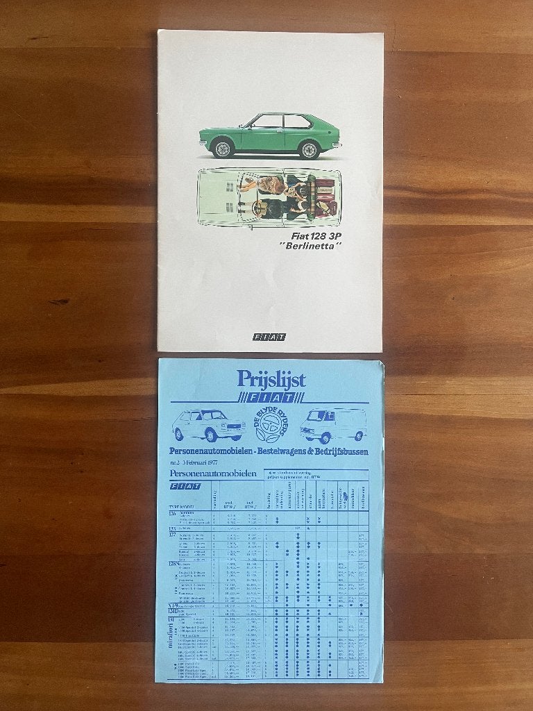 Fiat 128 P Berlinetta  1975, Ophalen of Verzenden, Zo goed als nieuw, Algemeen