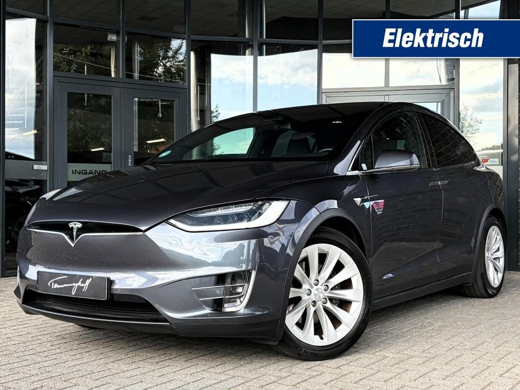 Tesla MODEL X LONG RANGE - ORG. NL. - LEDER - TREKH. - 20 IN, Automaat, Model X, Gebruikt, 124 €/maand