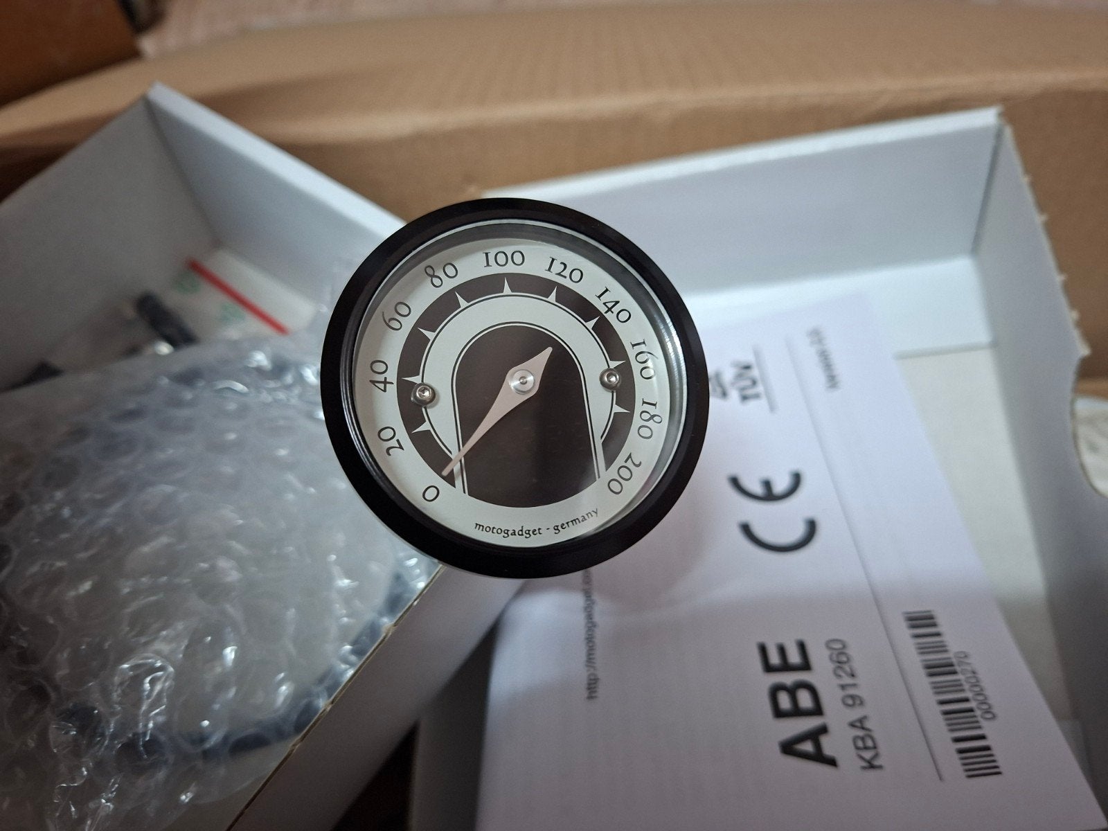 Motogadget tiny speedo, lascup en kabelset, Motoren, Ophalen of Verzenden, Nieuw