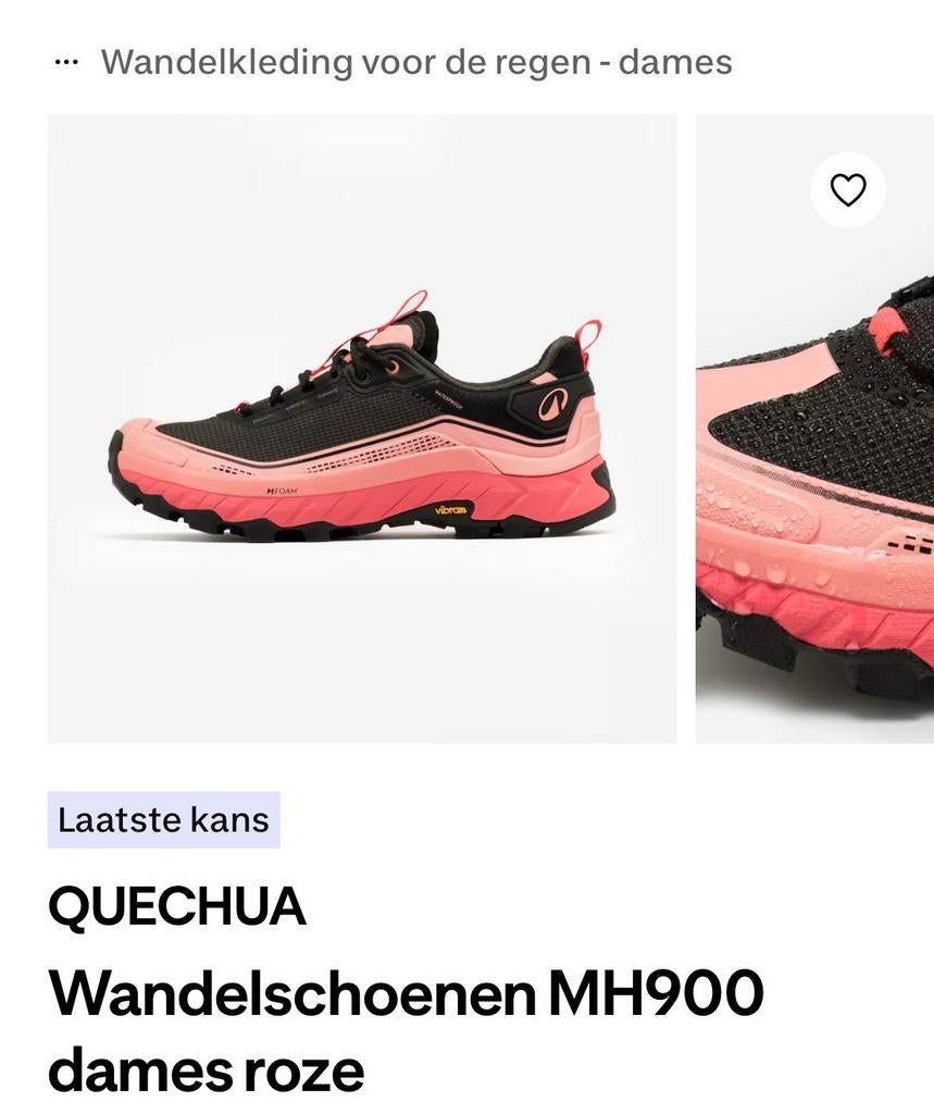 QUECHUA MH900 wandelschoenen zalmroze/roze maat 42, Ophalen of Verzenden, Zo goed als nieuw, Schoenen