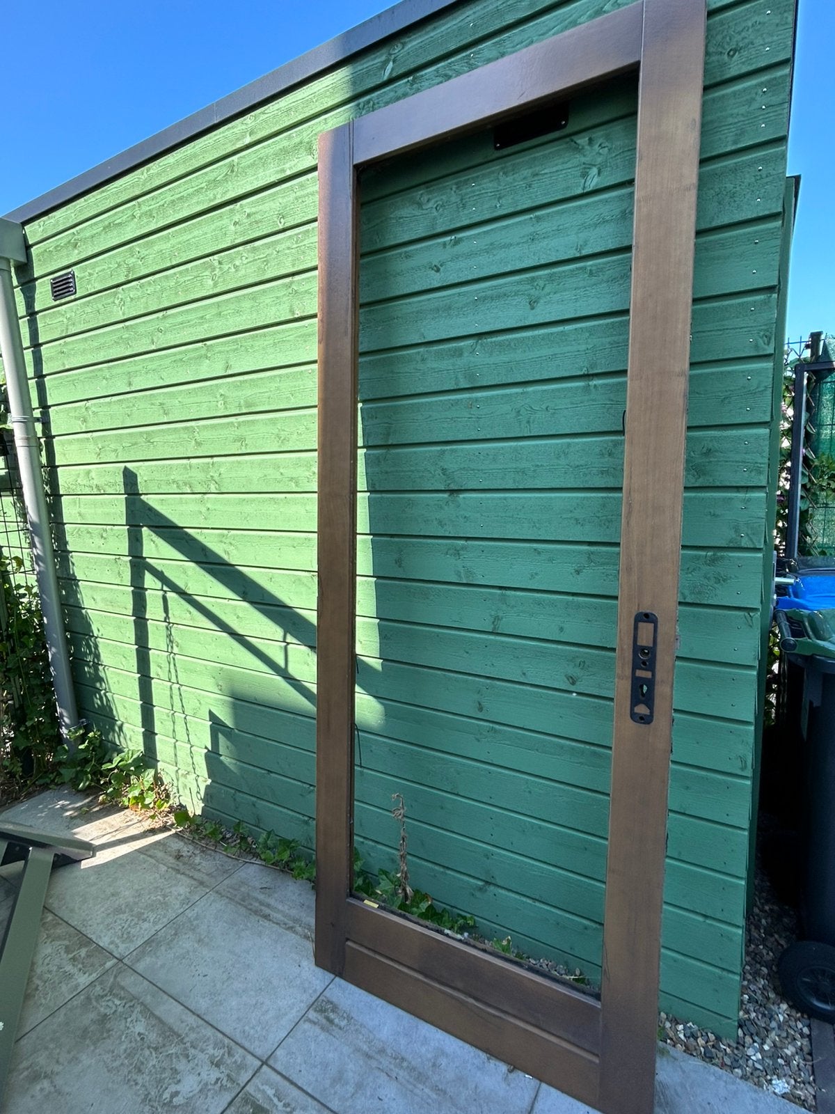 Houten deurkozijn, Tuin en Terras, Tuinhuizen, Ophalen, Zo goed als nieuw, Minder dan 250 cm