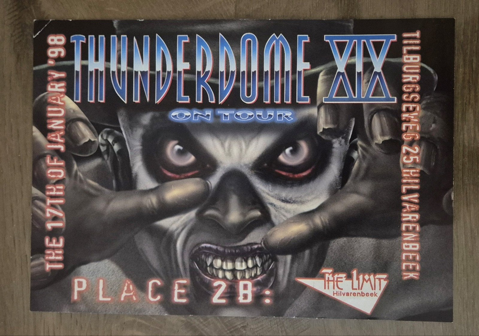 Thunderdome flyer, Verzamelen, Ophalen of Verzenden