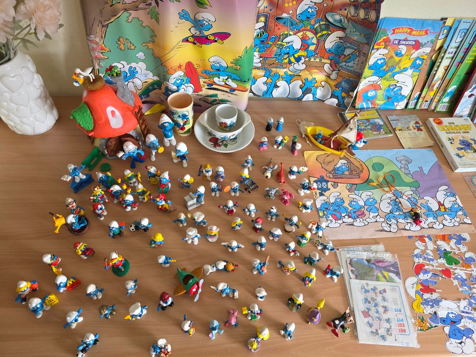 Grote verzameling oude en speciale Smurfen items, Verzamelen, Smurfen, Ophalen of Verzenden