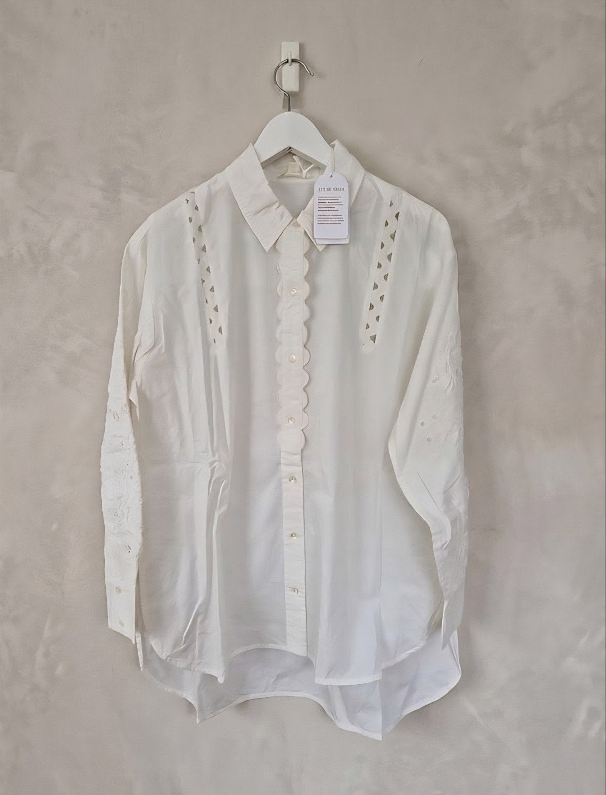 Louise misha bewerkte blouse, Maat 38/40 (M), Wit, Nieuw, Ophalen of Verzenden