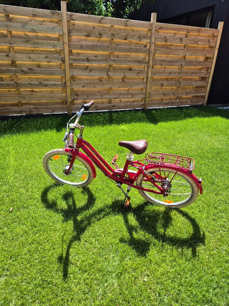 Elops 900 6-9 jaar Rode kinderfiets, Ophalen, Velgrem, Versnellingen, Zo goed als nieuw