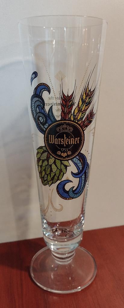 Warsteiner Art collection Andreas Preis. (G1), Verzamelen, Biermerken, Zo goed als nieuw, Glas of Glazen, Overige merken, Ophalen of Verzenden