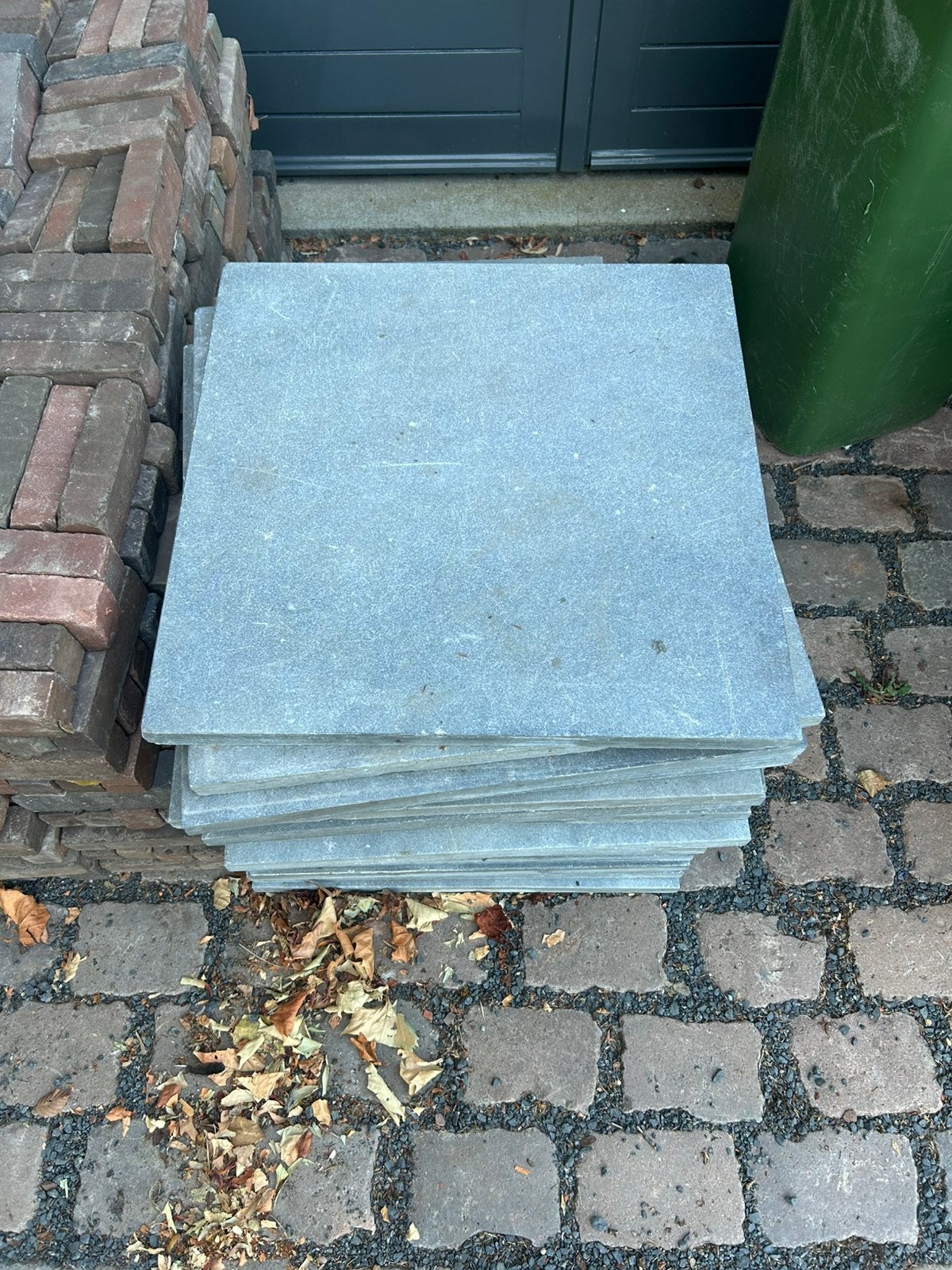 20 stuks Natuursteen hardsteen terras tegel 60x60x3, Tuin en Terras, Tegels en Klinkers, Ophalen, Zo goed als nieuw, Natuursteen