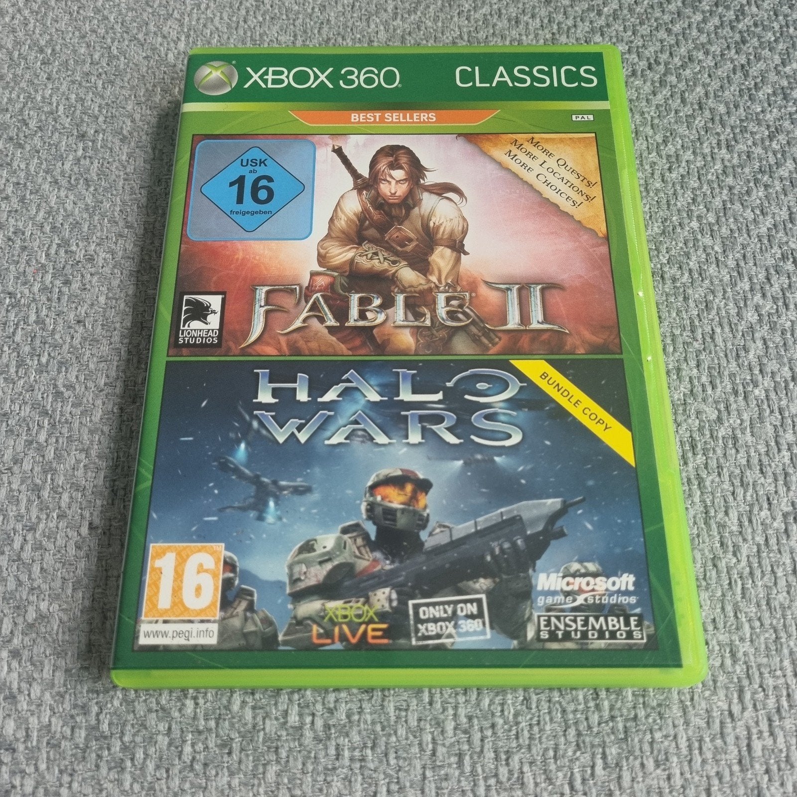 Xbox 360 classics fable 2 / halo wars, Spelcomputers en Games, Gebruikt, Shooter, Ophalen of Verzenden, 3 spelers of meer