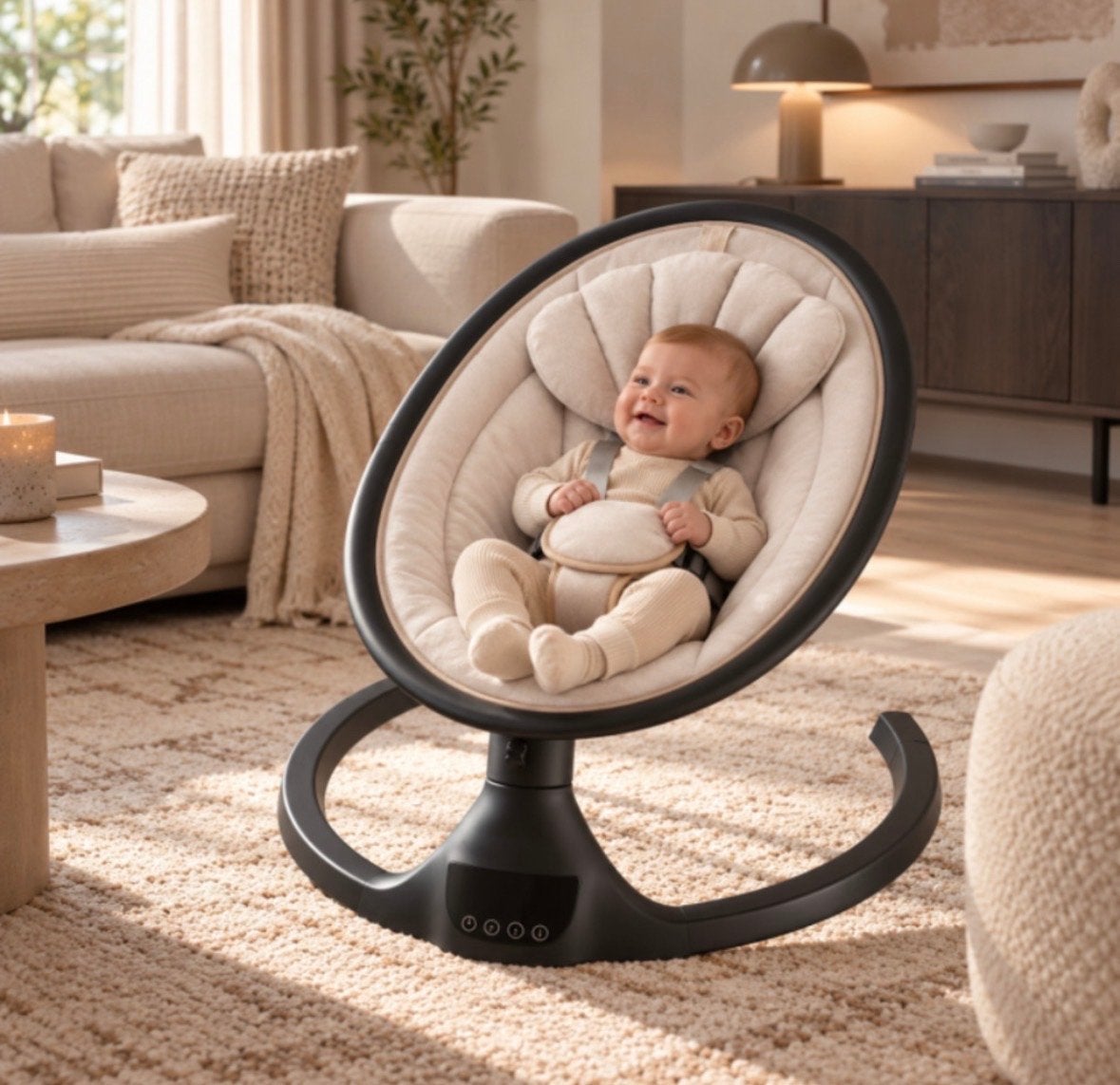Beabies First Relax Baby Auto Swing - nieuw, Overige merken, Wipstoel, Ophalen of Verzenden, Met gordel(s) of riempje(s)