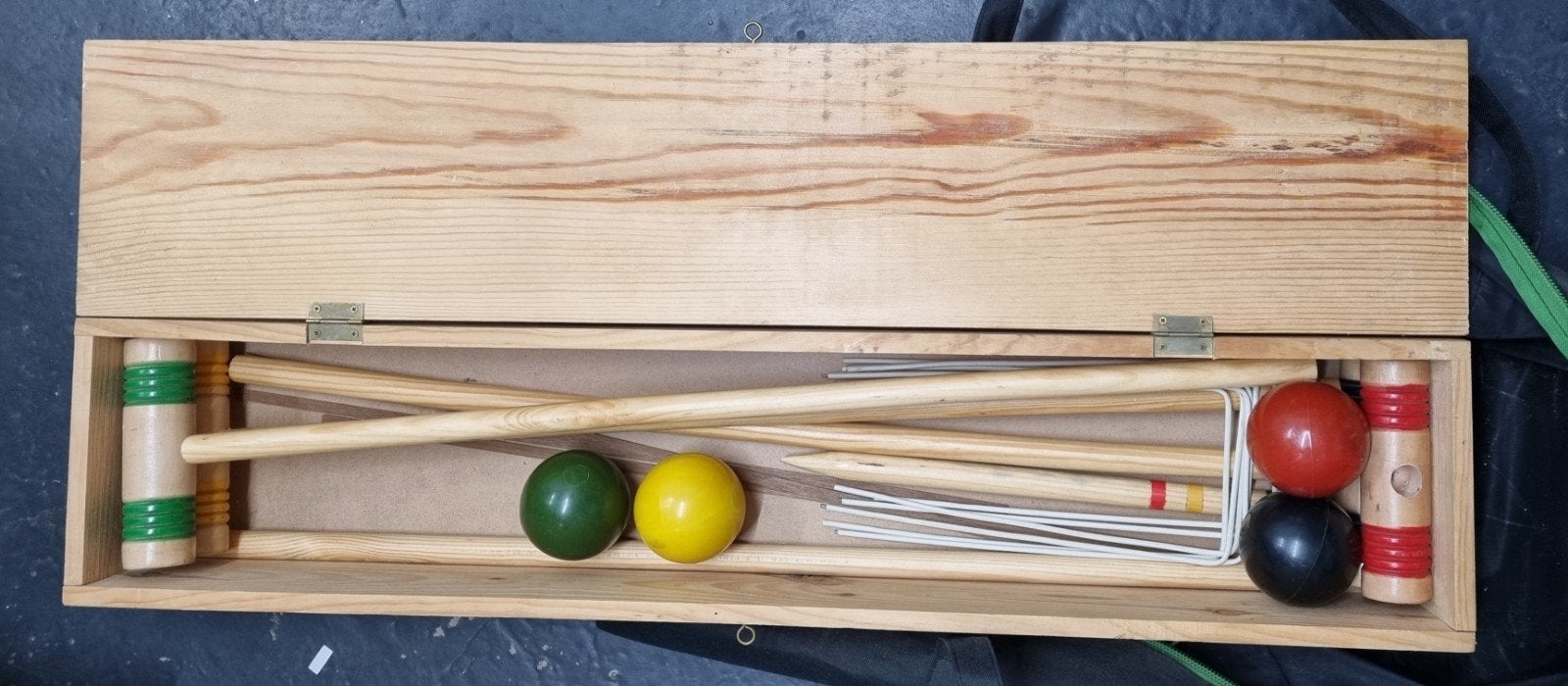Croquet complete set met hoesje., Ophalen of Verzenden