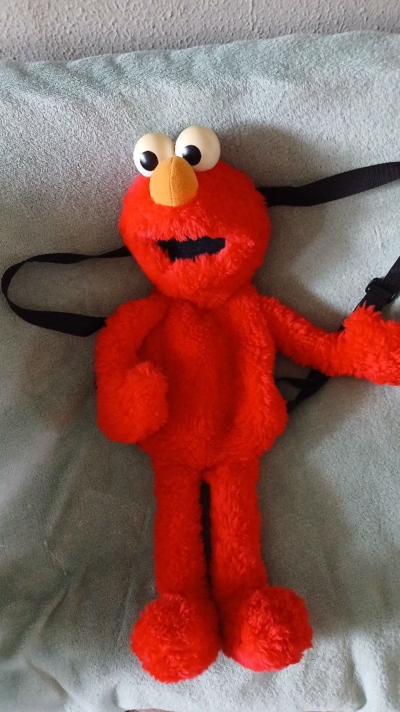 ELMO SESAMSTRAAT RUGTAS 60cm, Ophalen of Verzenden, Zo goed als nieuw, Overige typen