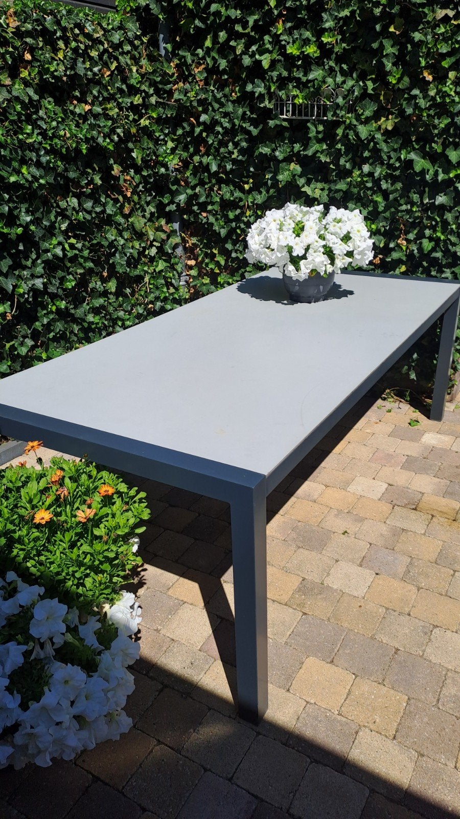 tuintafel, Ophalen, Gebruikt, Rechthoekig, Aluminium