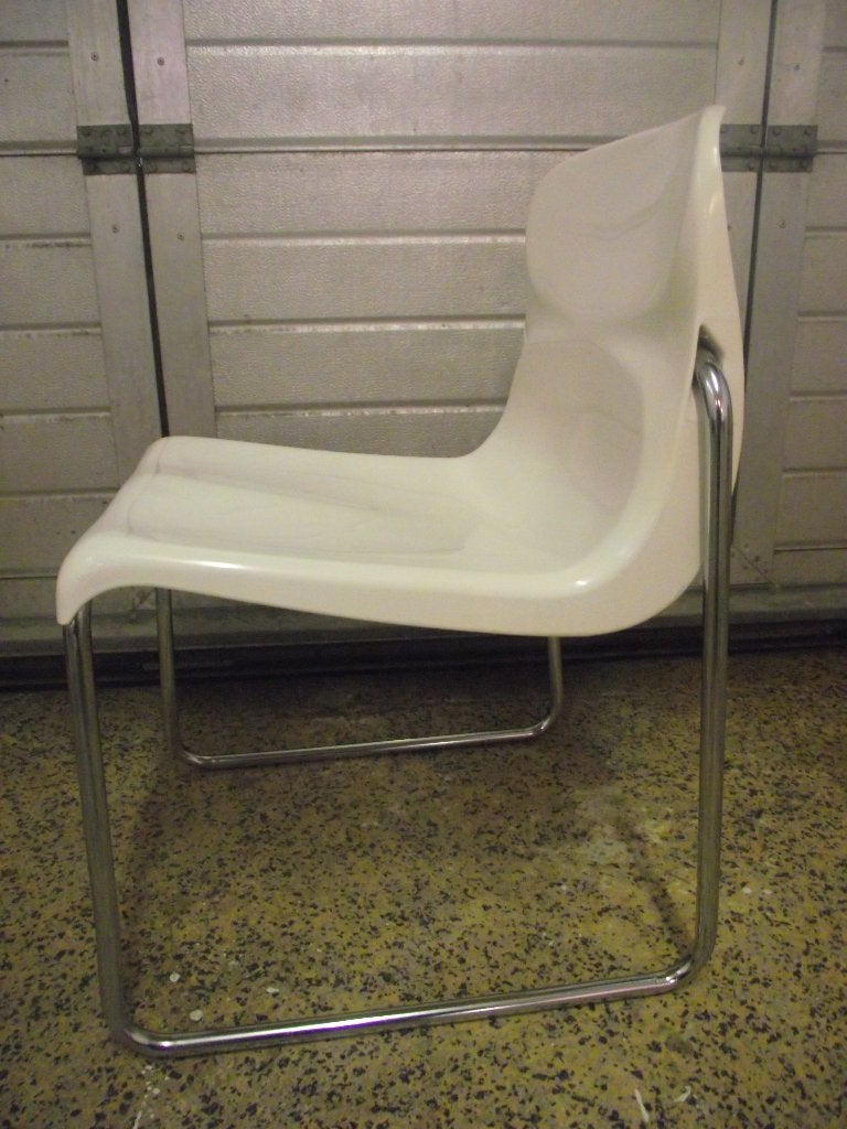set vintage design eetkamer stoelen ( Gert Lange ? ), Ophalen, Kunststof, Gebruikt, Drie