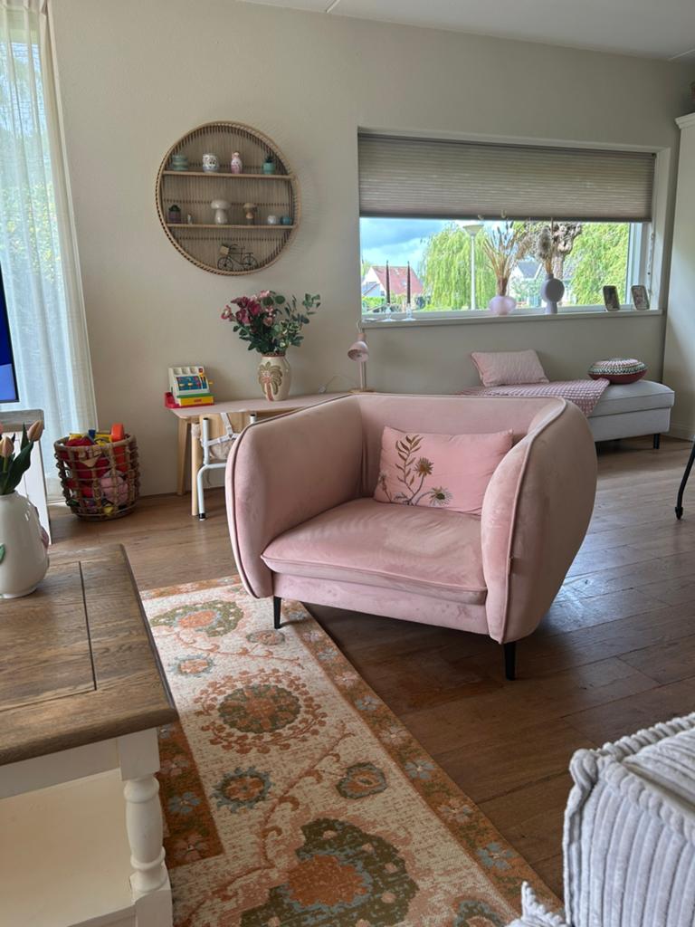 Fauteuil Emma, Huis en Inrichting, Fauteuils, Ophalen, Zo goed als nieuw, 75 tot 100 cm, Stof