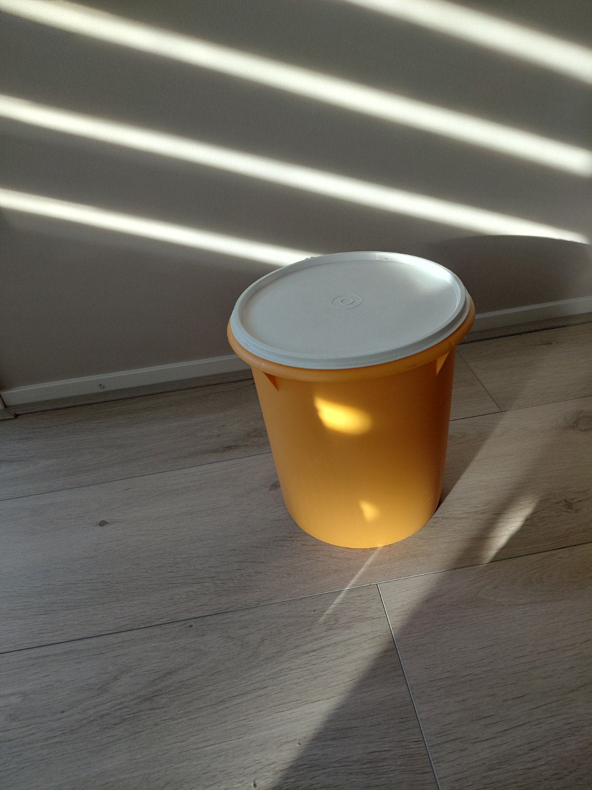 tupperware wasemmer, Gebruikt, Met deksel, Geel, Overige typen