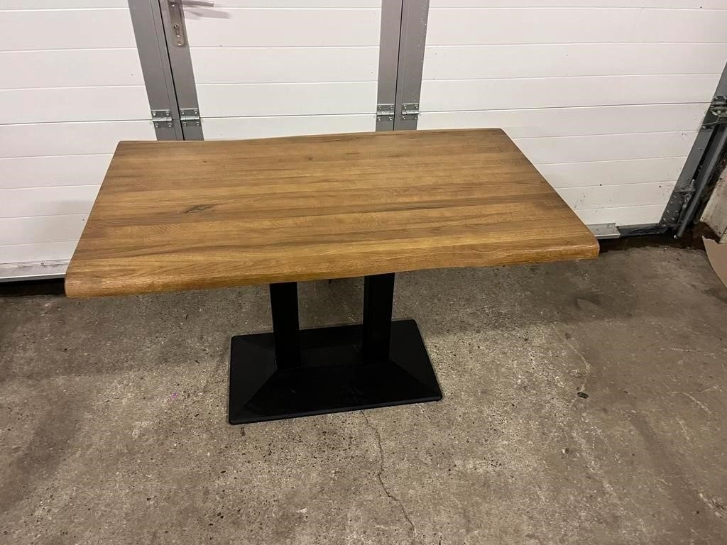 2 stuks eikenhouten horeca restaurant tafels 120x70 cm nieuw, Ophalen
