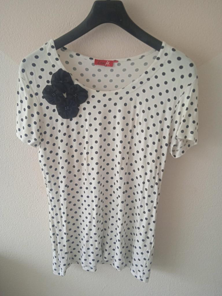 Stippel top m/l nu mode 7,50, Kleding | Dames, Wit, Maat 46/48 (XL) of groter, Ophalen of Verzenden, Zo goed als nieuw