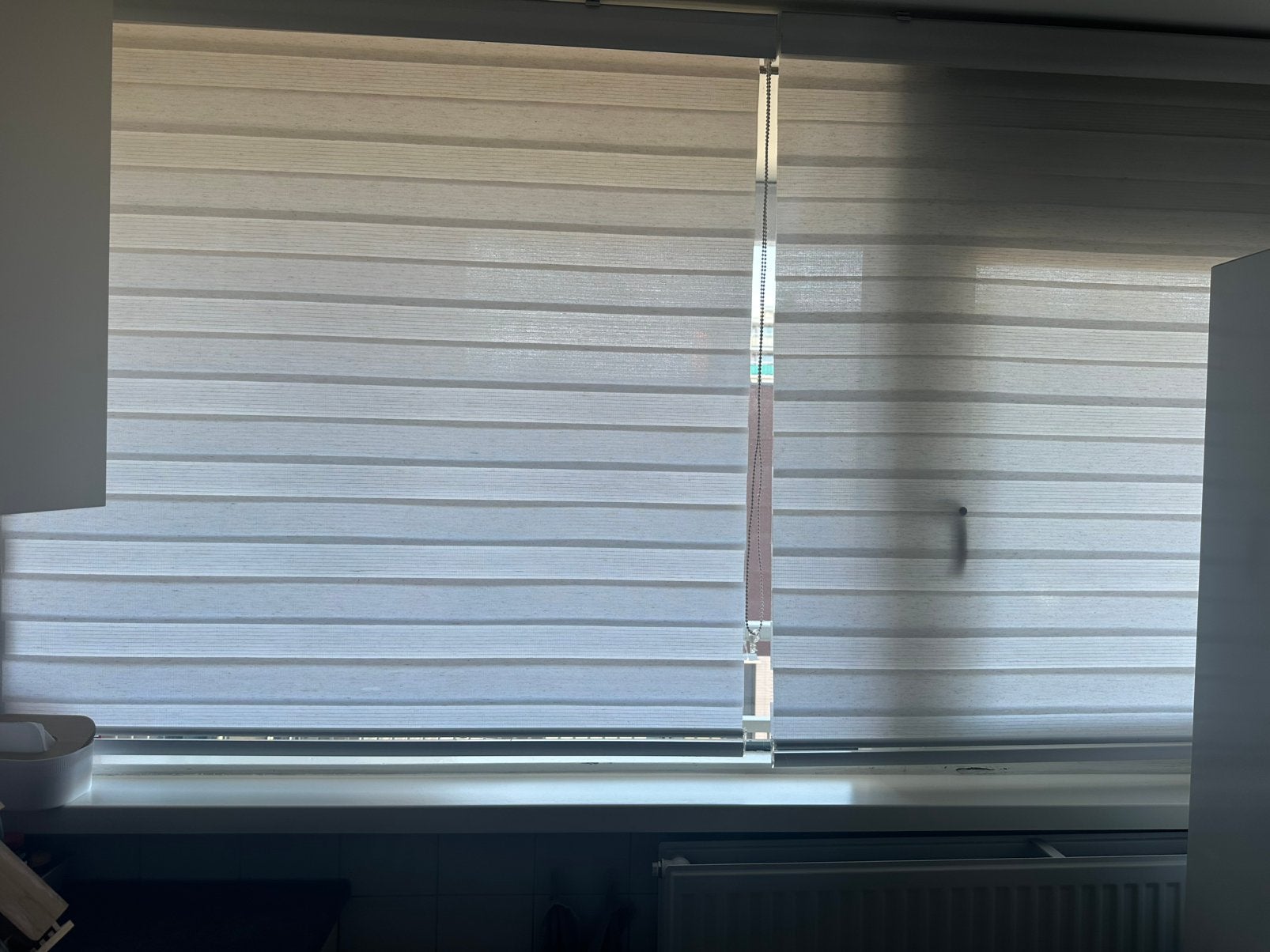 Linnen duo gordijnen, Huis en Inrichting, Stoffering | Gordijnen en Lamellen, Ophalen, 120 cm, Gebruikt, Overige merken