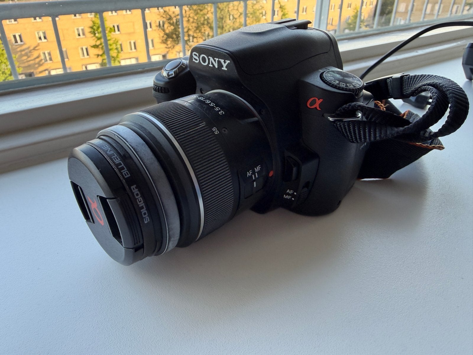 Sony Alpha a390 Spiegelreflexcamera met 18-55mm lens, Audio, Tv en Foto, Ingebouwde flitser, Gebruikt, Spiegelreflex, Ophalen of Verzenden