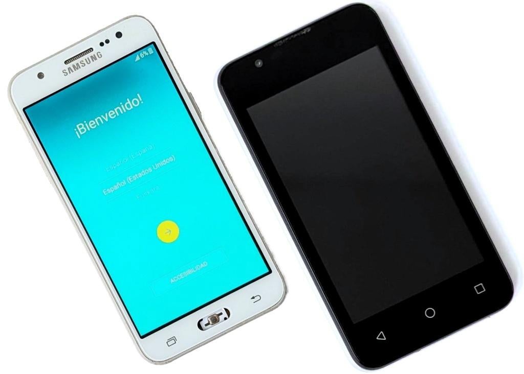 Samsung Galaxy J5 & Wiko Sunny2 - deels defect, Ophalen, Overige modellen, Wit, Touchscreen
