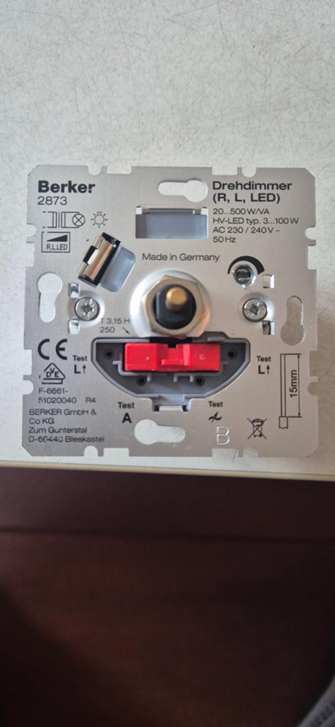 Dimmer LED Berker, Ophalen of Verzenden, Nieuw, Schakelaar