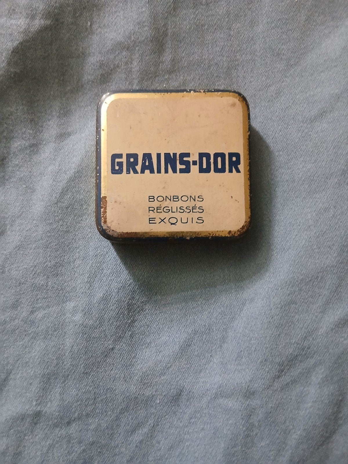 Vintage King-Bull Grains-Dor blikje, Verzamelen, Blikken, Ophalen of Verzenden, Gebruikt, Overige, Overige merken