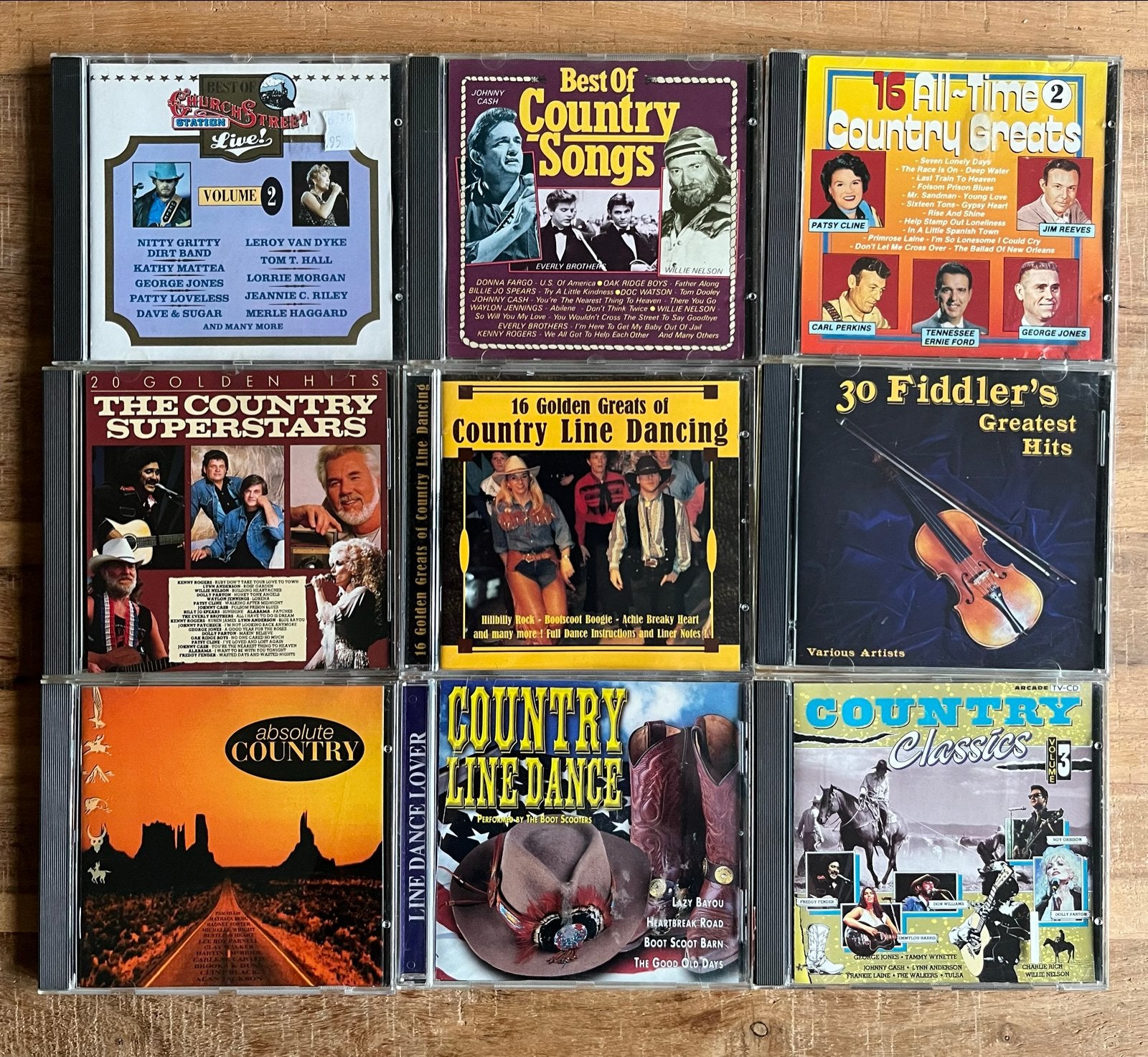 18 Country CD's - Diverse artiesten, Gebruikt, Ophalen of Verzenden, Verzamelalbum, Inclusief doosje