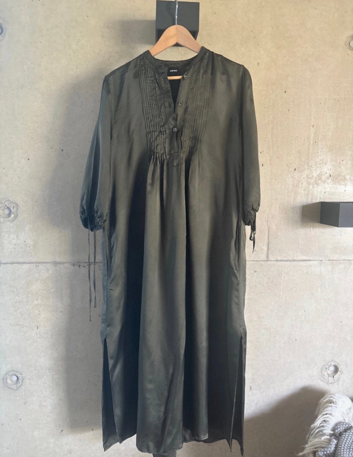 Aspesi prachtige jurk groen M viscose by Pauw, Maat 38/40 (M), Ophalen of Verzenden, Zo goed als nieuw, Onder de knie