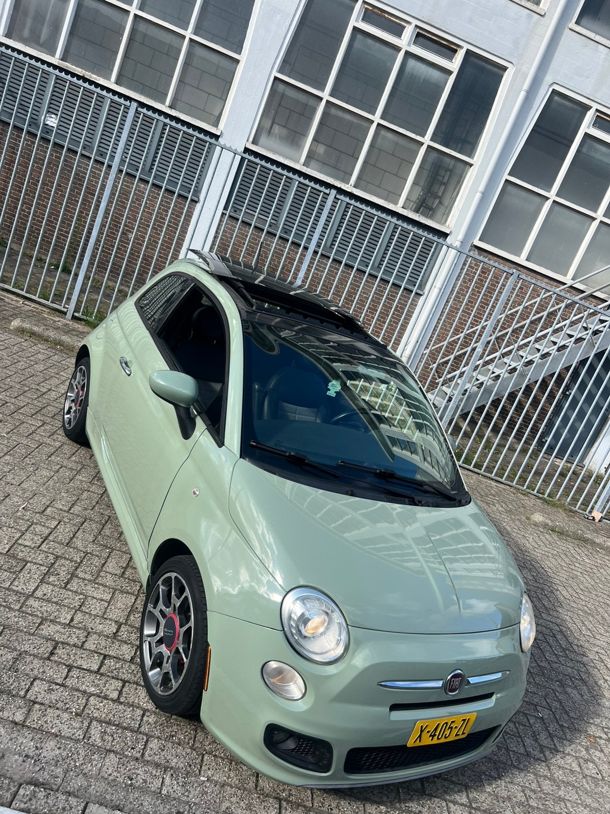 Fiat 500 2012 1.4 pano dak airco apk nieuw usa model, Auto's, Sound system, Euro 5, 15 km/l, 31 €/maand