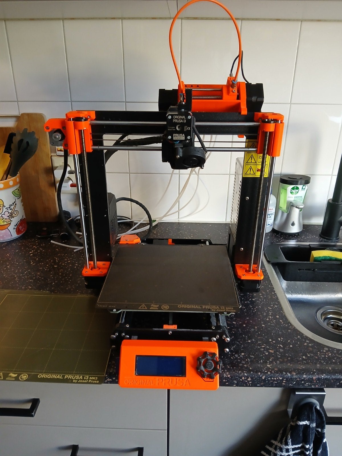 prusa mk3 met mmu2, Computers en Software, Ophalen, Prusa Research, Zo goed als nieuw, Filament
