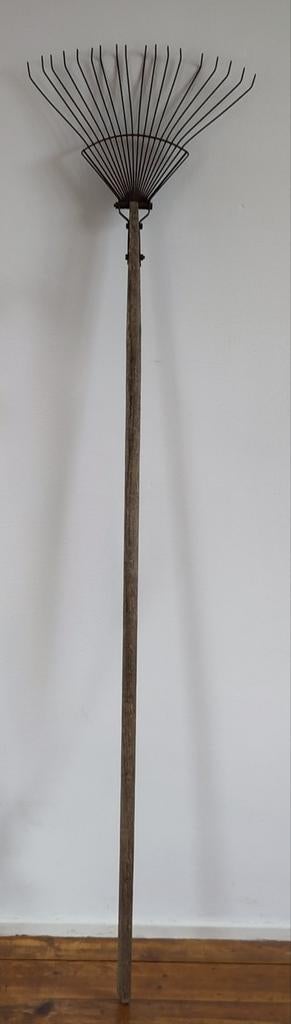Vintage bladhark hout en metaal, Antiek en Kunst, Ophalen of Verzenden