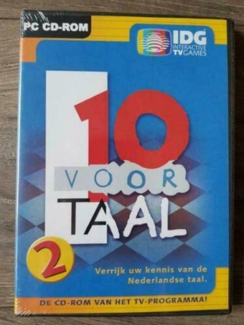 Spel : PC cd-rom -- 10 voor taal -- deel 2 (nieuw in folie!), Puzzel en Educatief, 1 speler, Nieuw, Ophalen of Verzenden