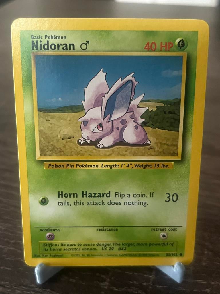 Nidoran (55/102) - Base Set - Good, Ophalen of Verzenden, Gebruikt, Losse kaart