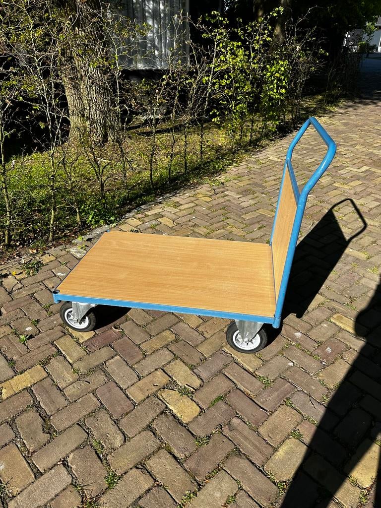 Fetra Transportkar 70x105 cm, 500 kg, zwenkwielen, z.g.a.n., 100 liter of meer, Ophalen, Zo goed als nieuw, Transportkar