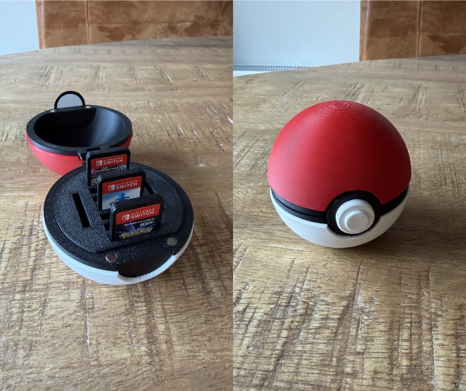 Pokeball switch gamekaart houder passen 9 stuks in #pokemon, Ophalen of Verzenden, Nieuw, Nintendo, Hoesje