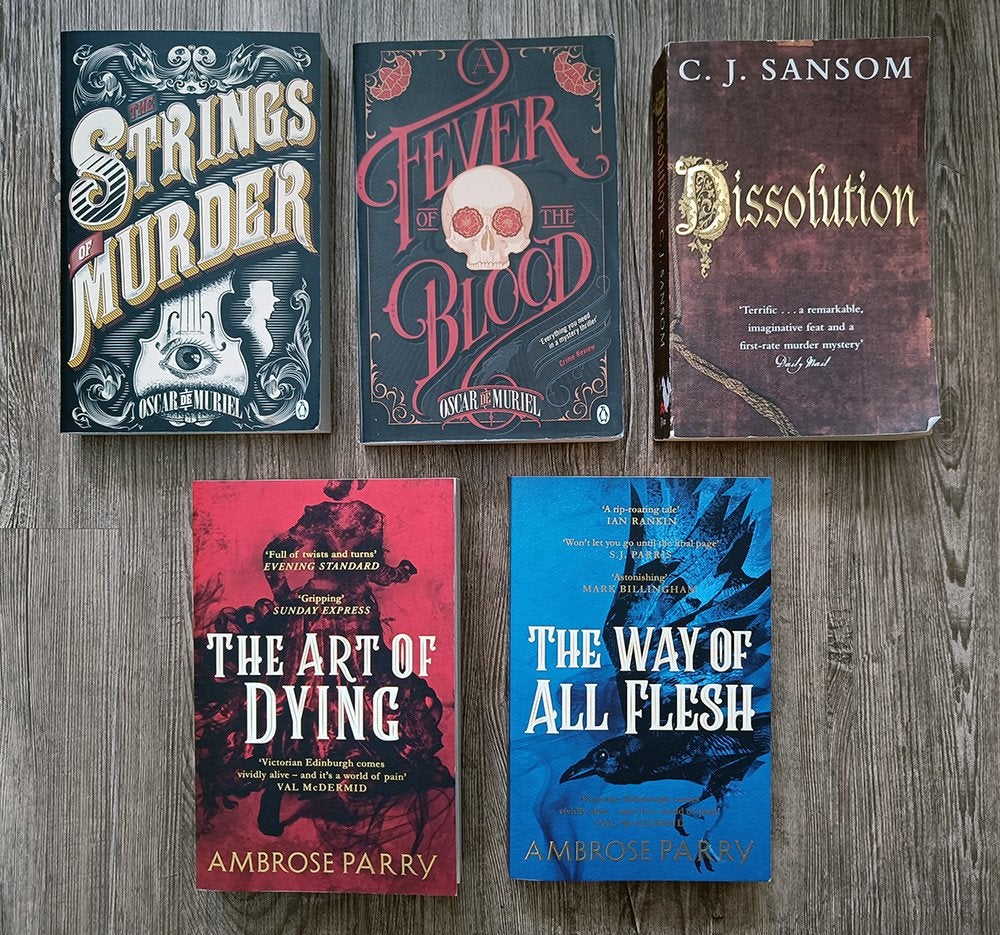 5 Historische detectives, Ophalen of Verzenden, Gelezen