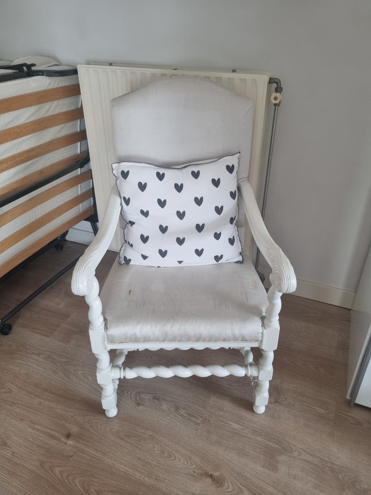 Houten brocante stoel, Ophalen