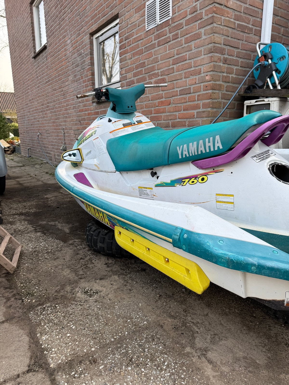 Yamaha Waverider 760 romp | jetski | custom build | visboot, Ophalen of Verzenden, Gebruikt