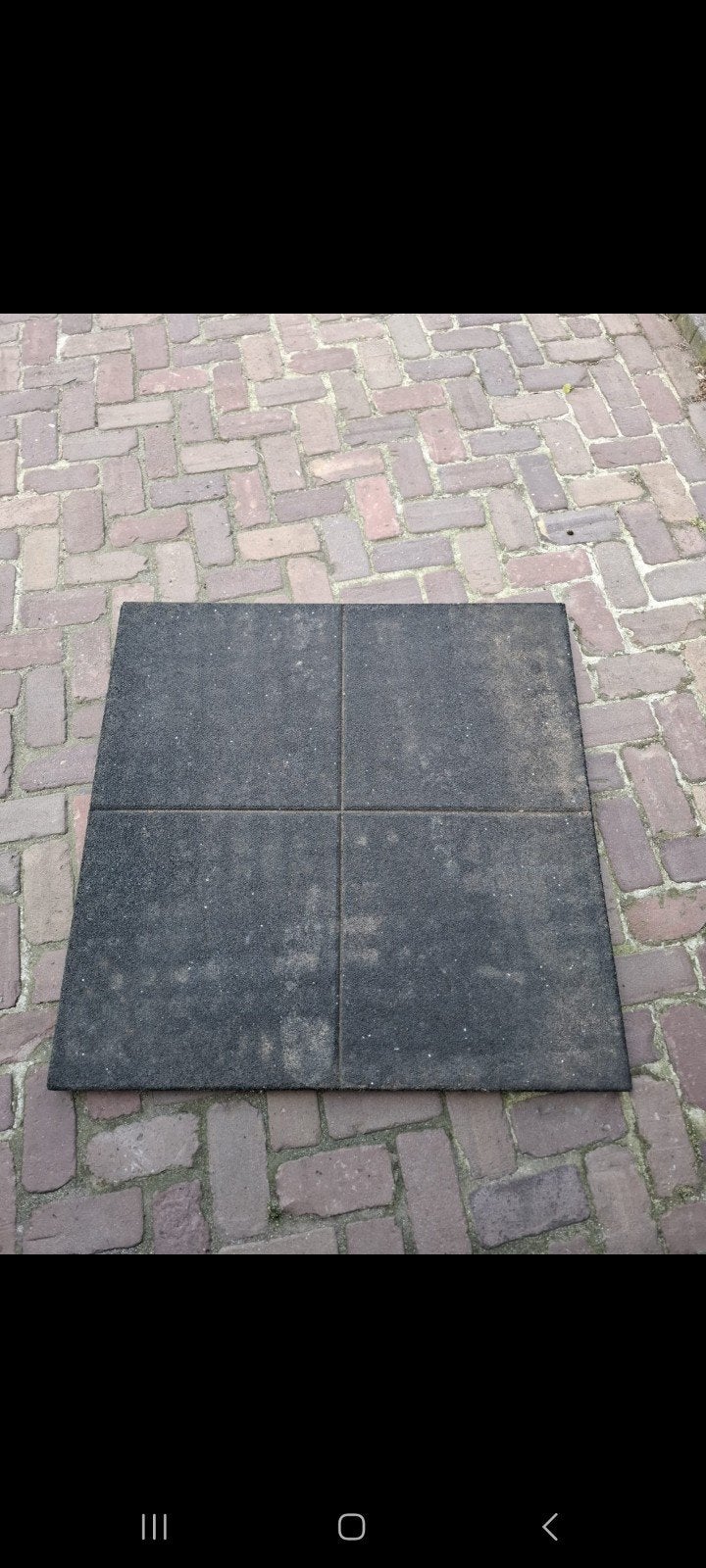 Rubbermatten 96x96x4    Herten, Ophalen, Gebruikt