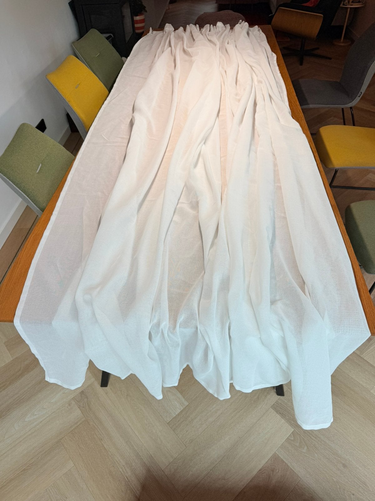 IKEA ÄNGSFRYLE vitragegordijnen wit 300x300 – set van 4, Huis en Inrichting, Stoffering | Gordijnen en Lamellen, Ophalen, 200 cm of meer