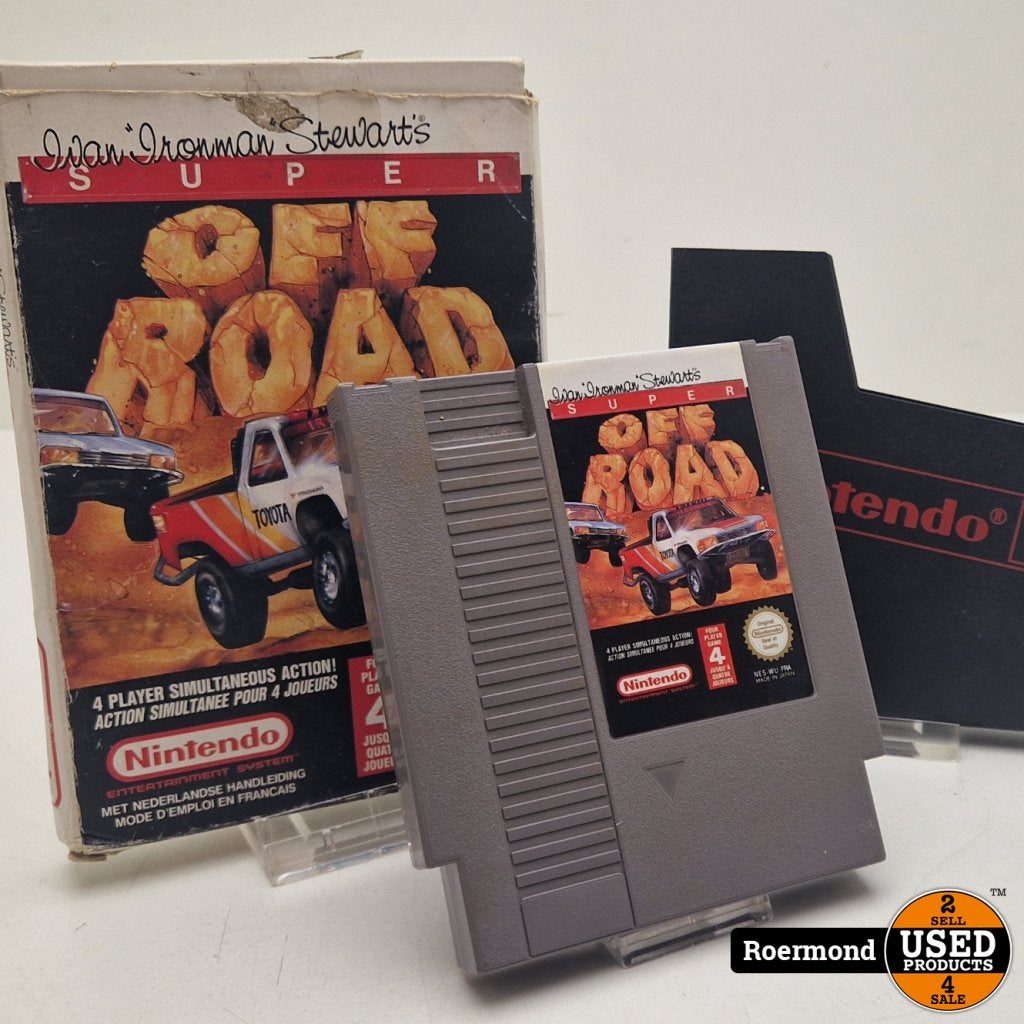 NES Off Road Retro Game met doosje, Nintendo, Gebruikt, Support@nintendo.com, 11-1 Hokotate-cho, Kamitoba, Minami-ku
Kyoto 601-8501
Japan