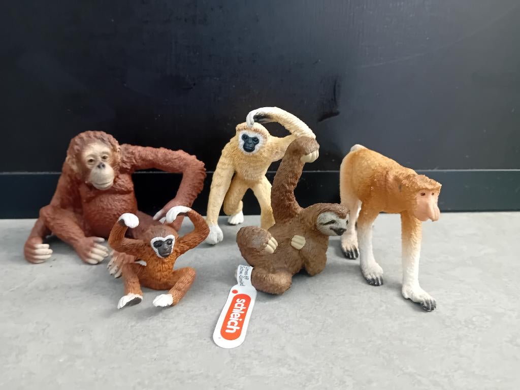 Schleich apen, Ophalen of Verzenden, Zo goed als nieuw, Paard, Beeldje of Figuurtje