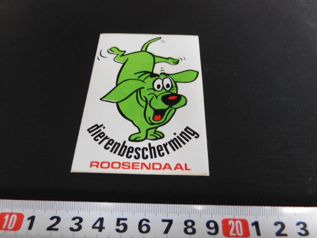 sticker Roosendaal Dierenbescherming  Hond, Ophalen, Zo goed als nieuw