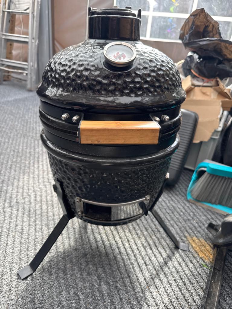 Compacte Kamado BBQ - Grill Chef met thermometer, Tuin en Terras, Houtskoolbarbecues, Zo goed als nieuw, Ophalen of Verzenden