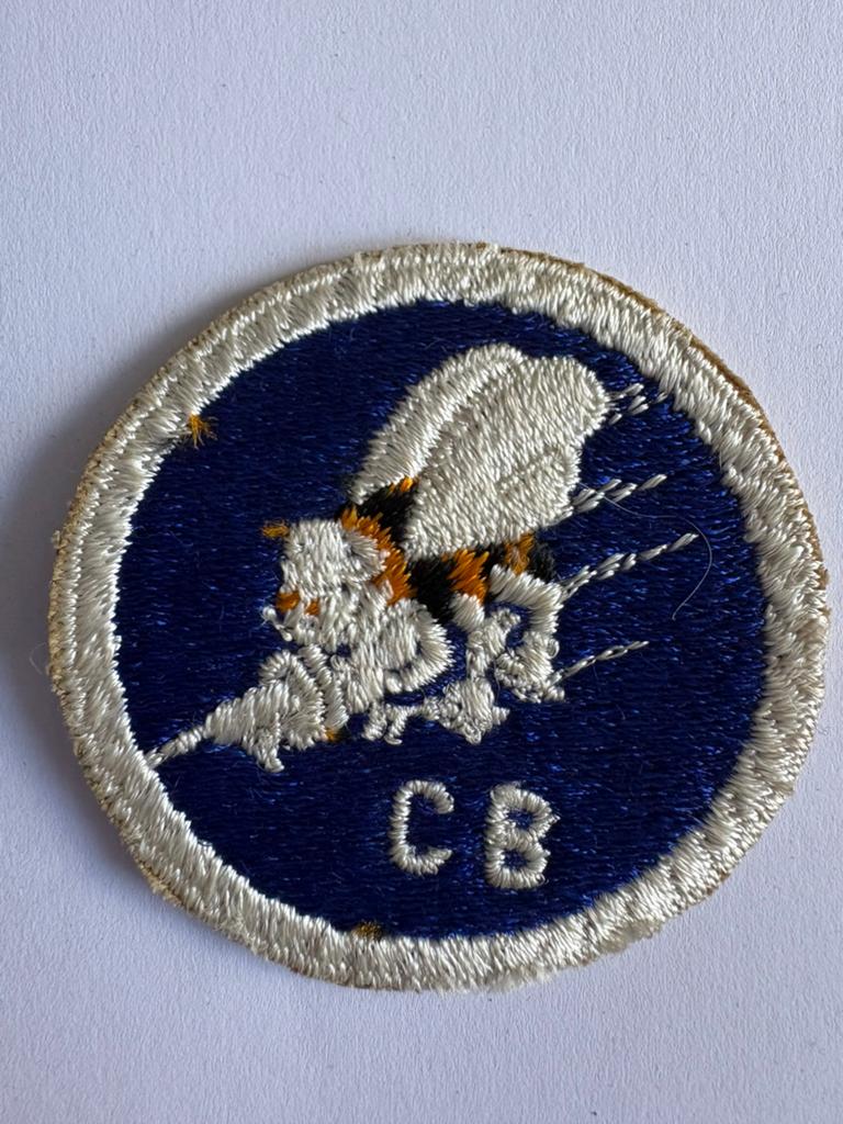 WW2 US Navy CB Version Seabees Shoulder Patch, Verzamelen, Militaria | Tweede Wereldoorlog, Ophalen of Verzenden, Marine, Amerika