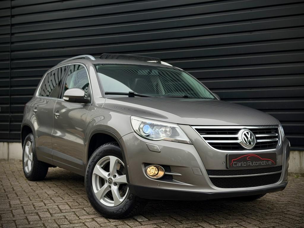 Volkswagen Tiguan 2.0 TSI 4MOTION AUT|PANO|LEDER|STOELVERW|X, Auto's, Volkswagen, Zwart, 4 cilinders, 1984 cc, Leder