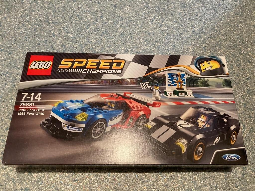 Lego Speed Champions 2016 Ford GT & 1966 Ford GT40 75881, Lego, Nieuw, Complete set, Ongeopend/sealed